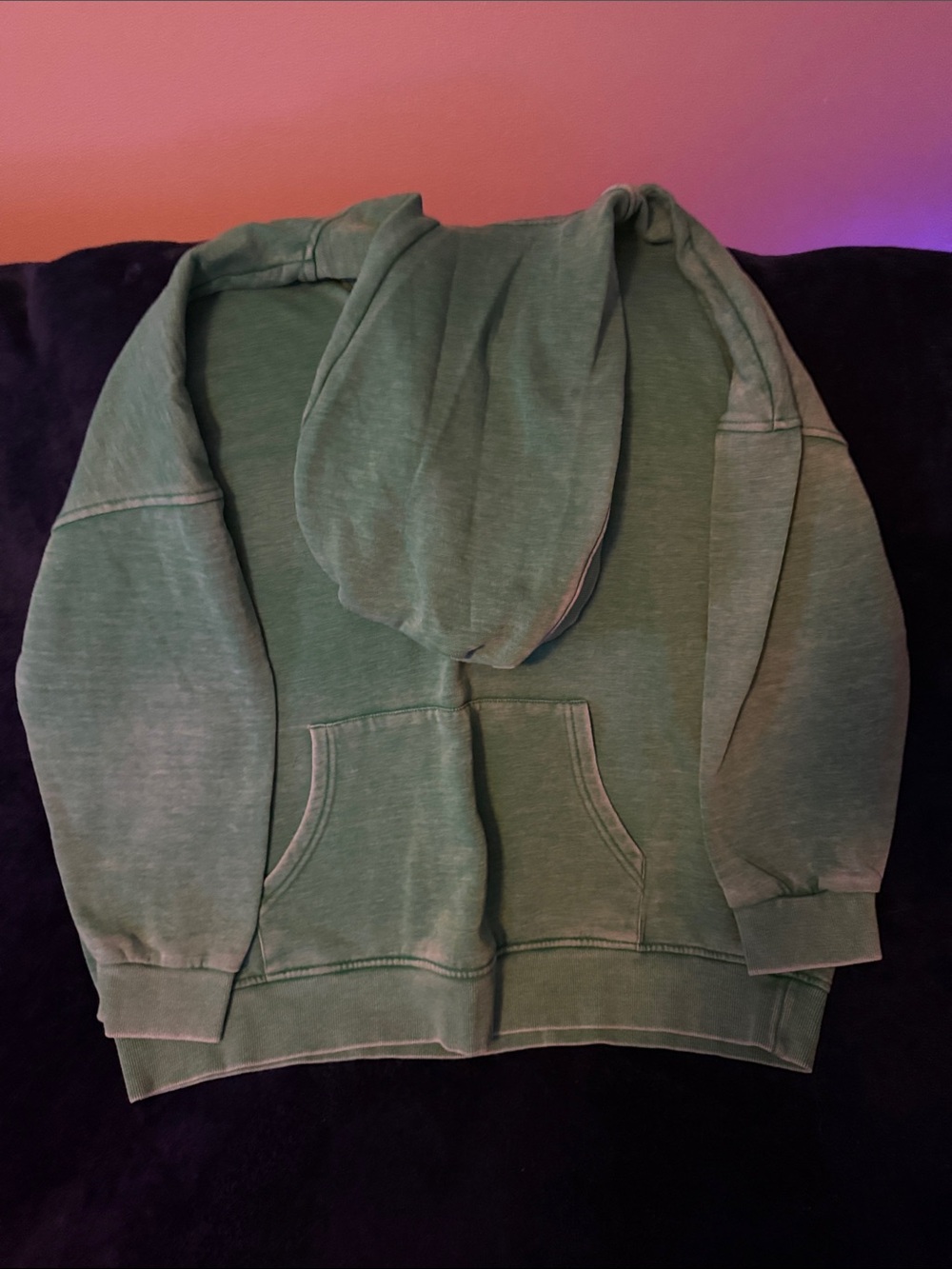 Filly Flair Cozy Campfire Women's Green VNeck Pullover Hoodie